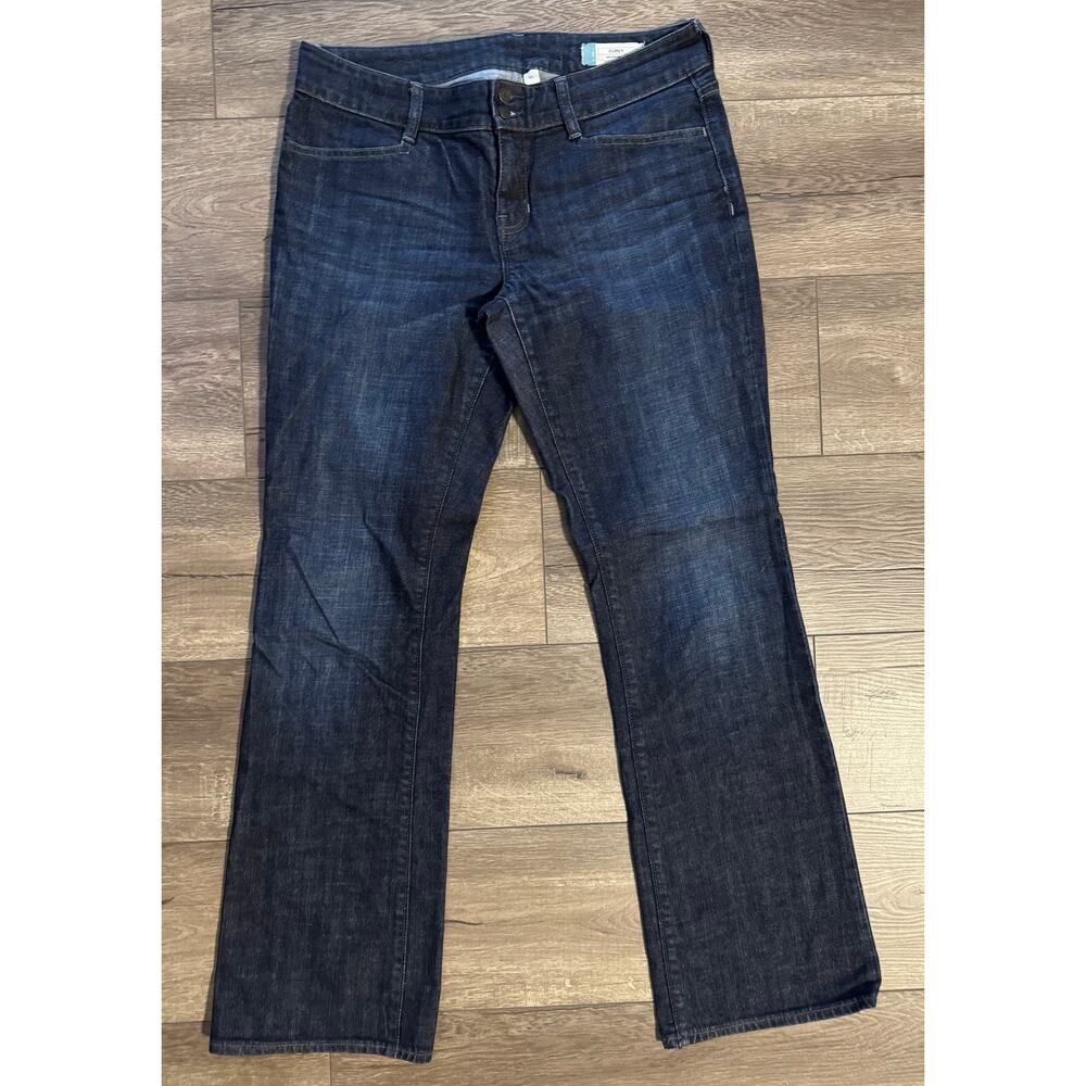 Gap Curvy Stretch Dark‎ Wash Boot Cut Jeans Size 10L